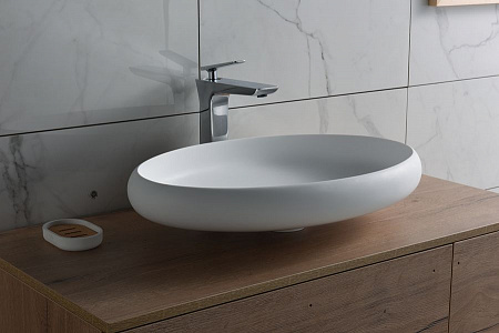 Alparini Opera 60см Solid Surface раковина накладная матовая