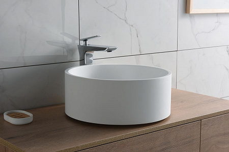 Alparini Piano 40см Solid Surface раковина накладная матовая