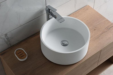 Alparini Piano 40см Solid Surface раковина накладная матовая