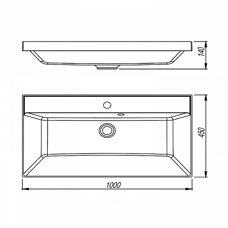 Тумба напольная АСТРА 100 под раковину Астория/ AQUA DE MARCO