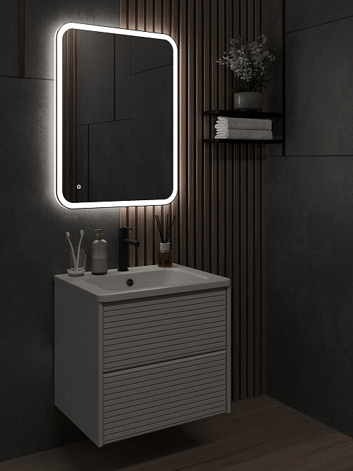 Зеркало с подсветкой КАПЕЛЛА (60*80 /80*60) /универсальное/ AQUA DE MARCO